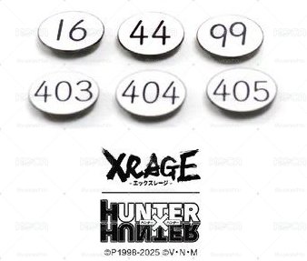 Xrage聯名號碼牌金屬徽章