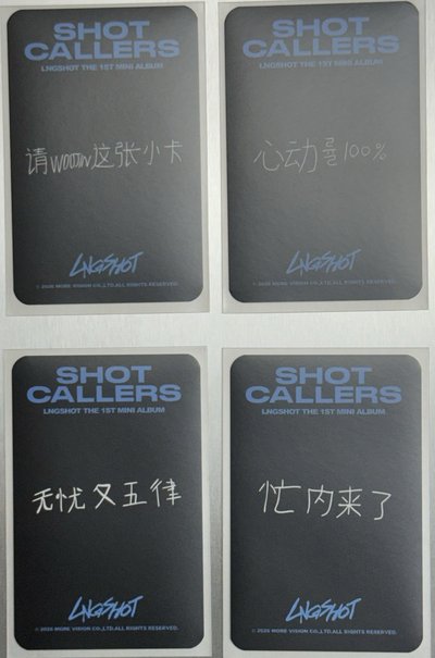 LNGSHOT 一套廣州入場卡 中文卡背 