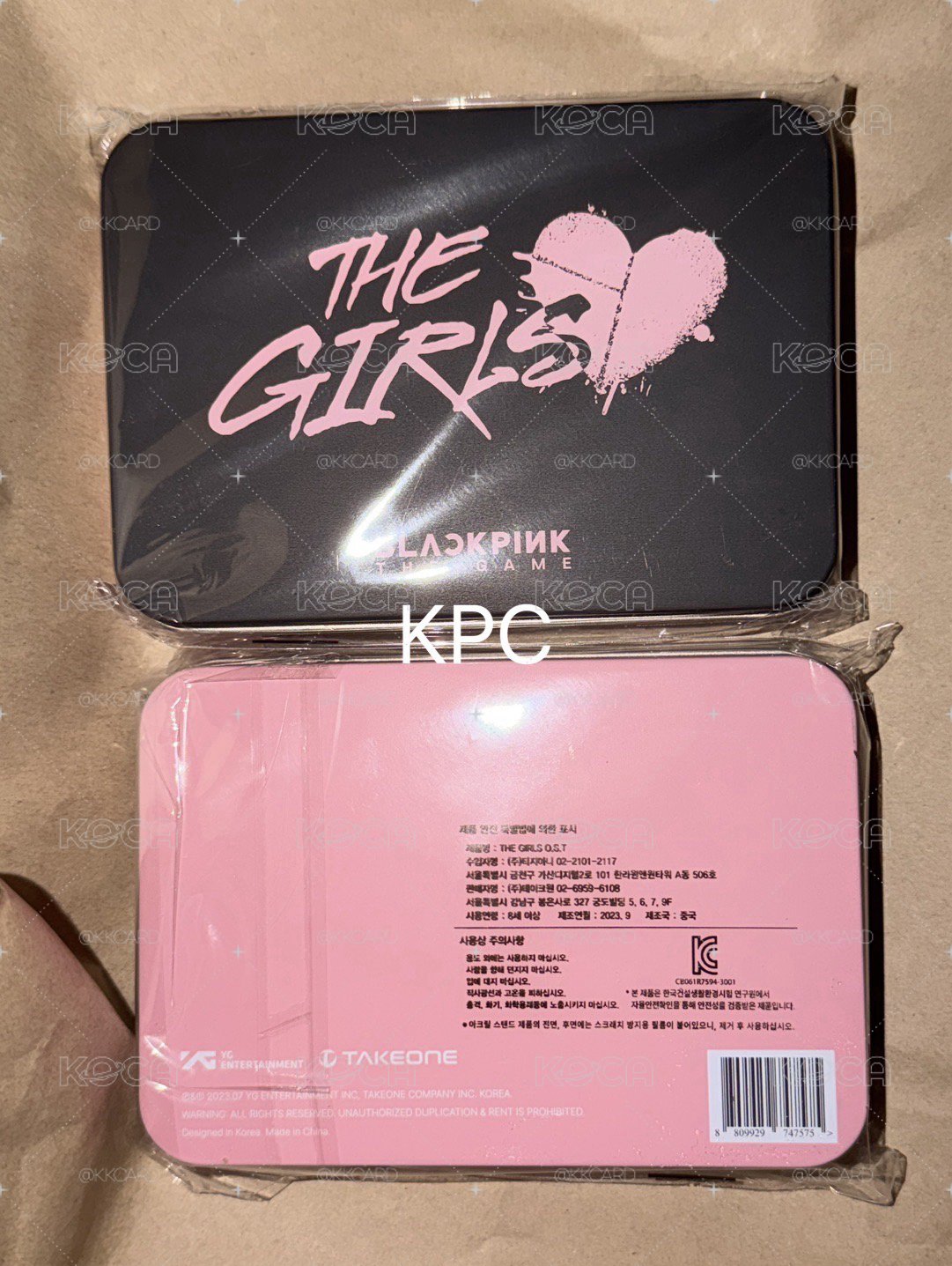 BLACKPINK BPTG 黑版鐵盒 全新未拆