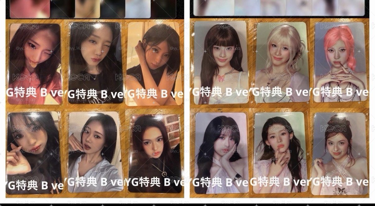  yg 單封預售 特典卡 B 和通用官拍