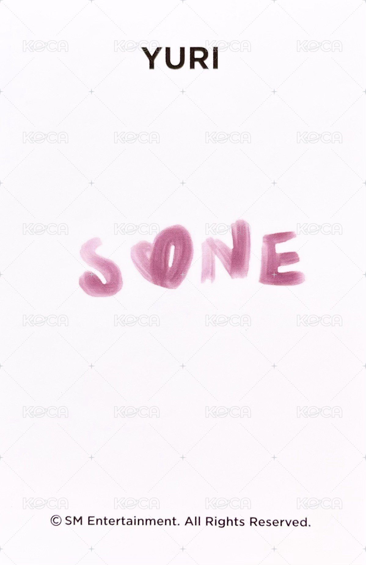 S♡NE 會員禮卡  背面
