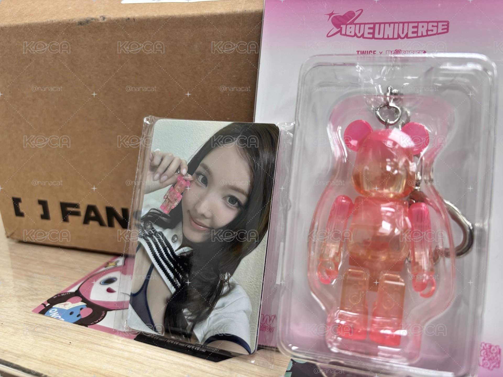 現貨 TWICE x BE@RBRICK 吊飾+小卡組