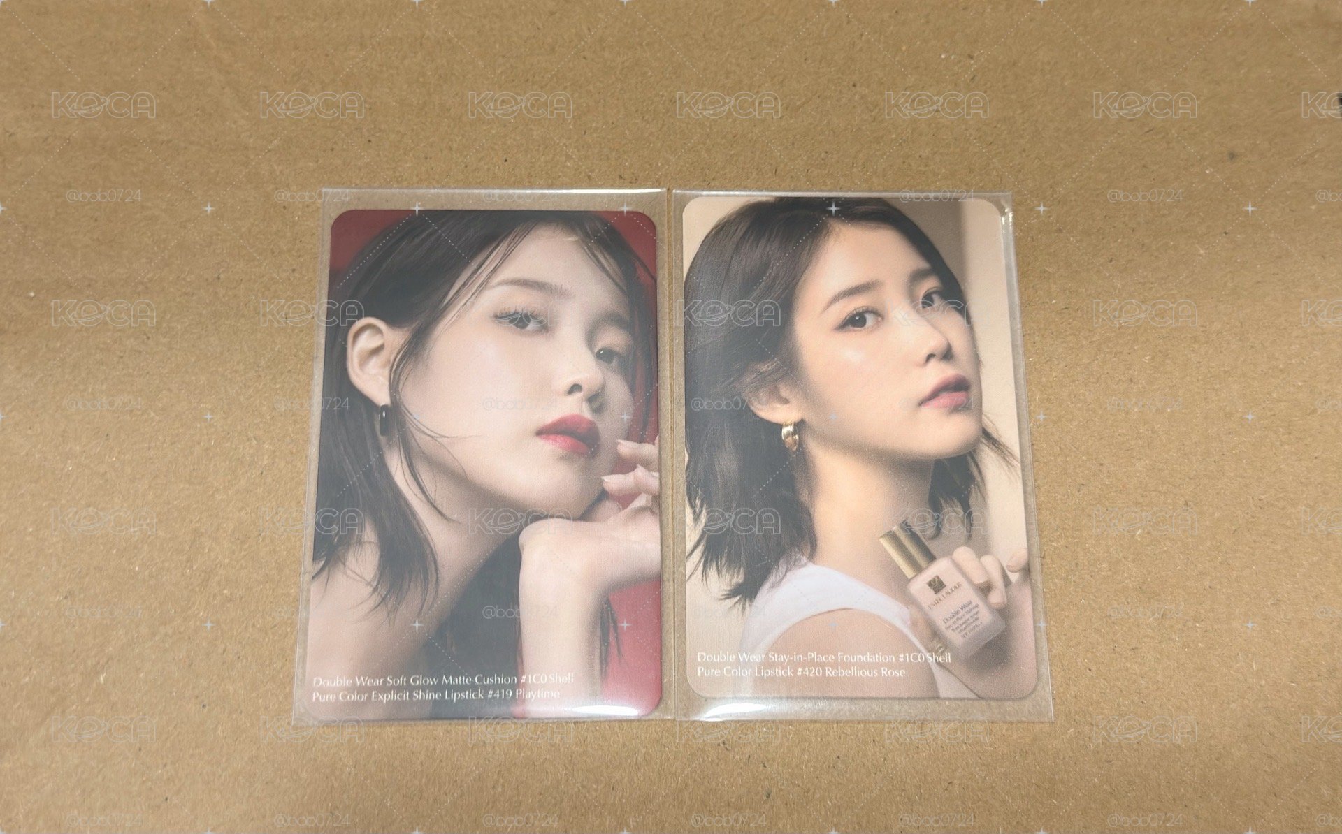 iu 雅詩蘭黛代言卡一套