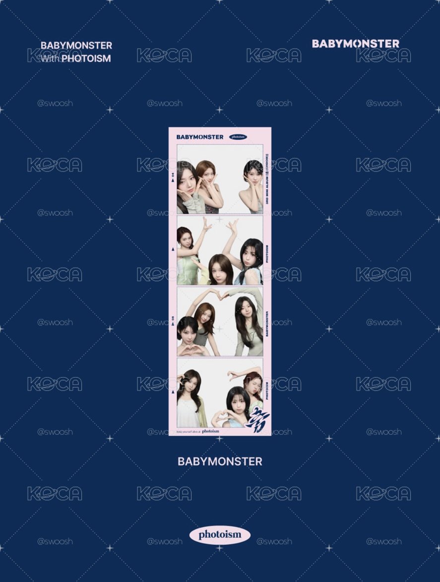 Babymonster photoism 人生四格卡 