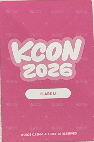 26KCON JP 隨機卡  背面