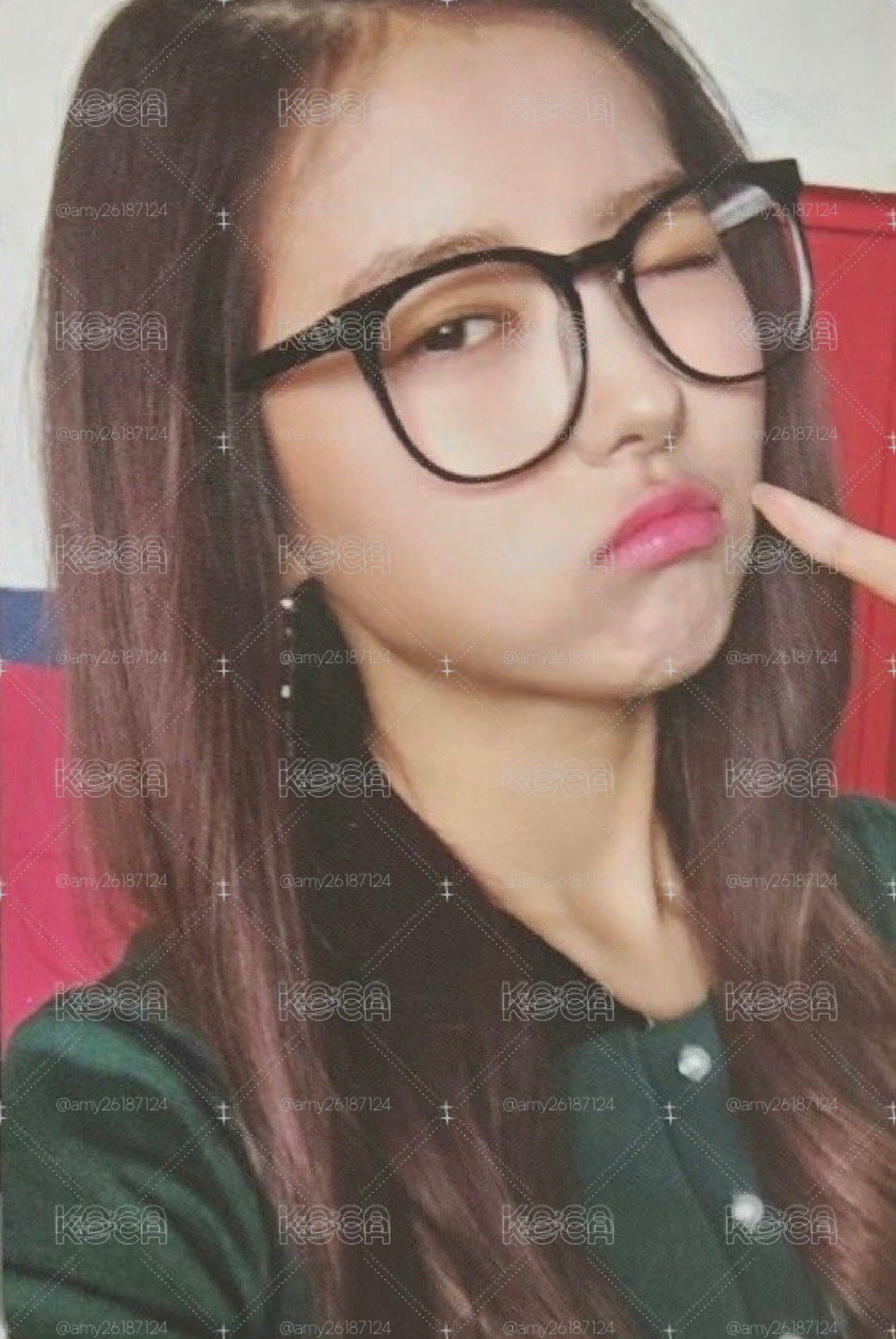 Pristin 一輯 眼鏡娜榮 專輯小卡 I.O.I