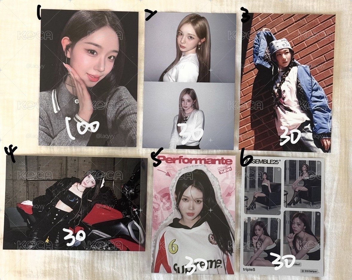 tripleS各種明信片