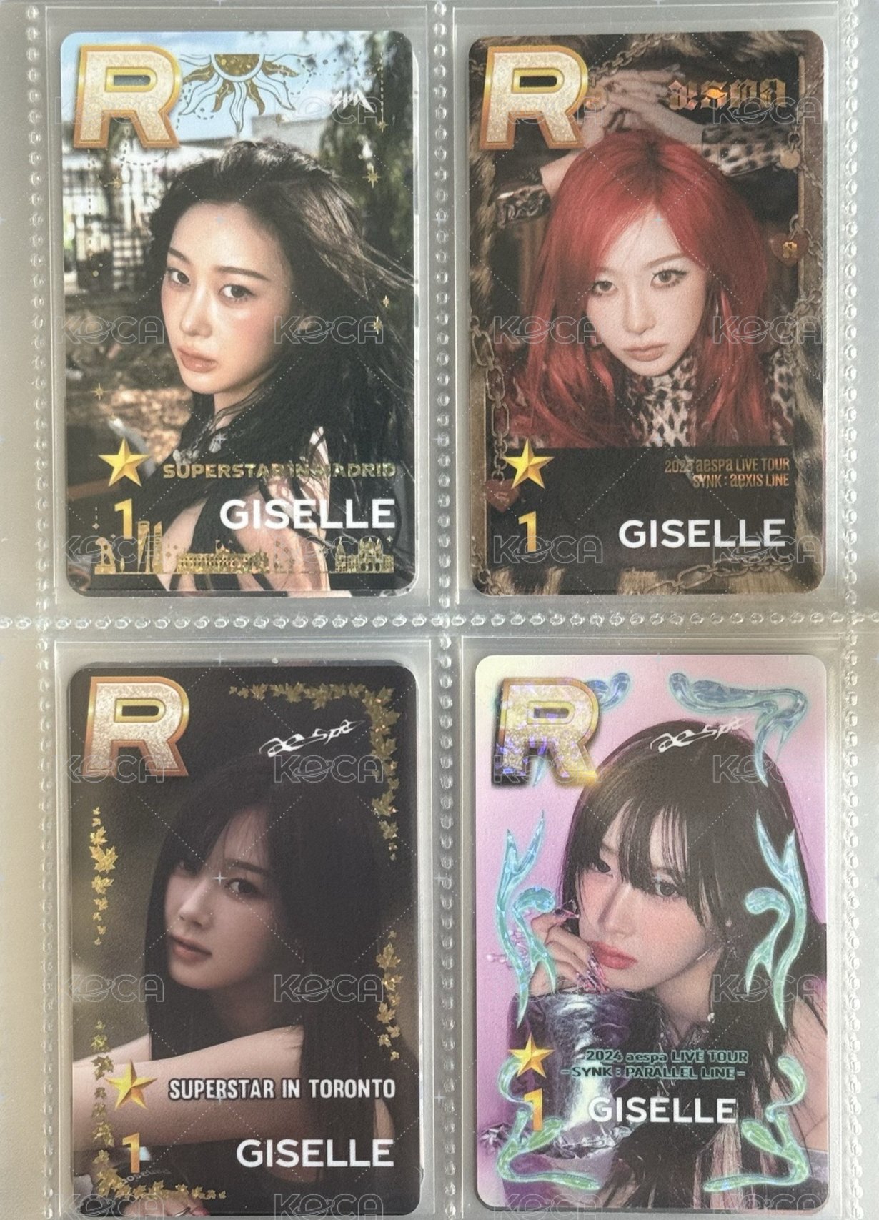 遊戲卡四張