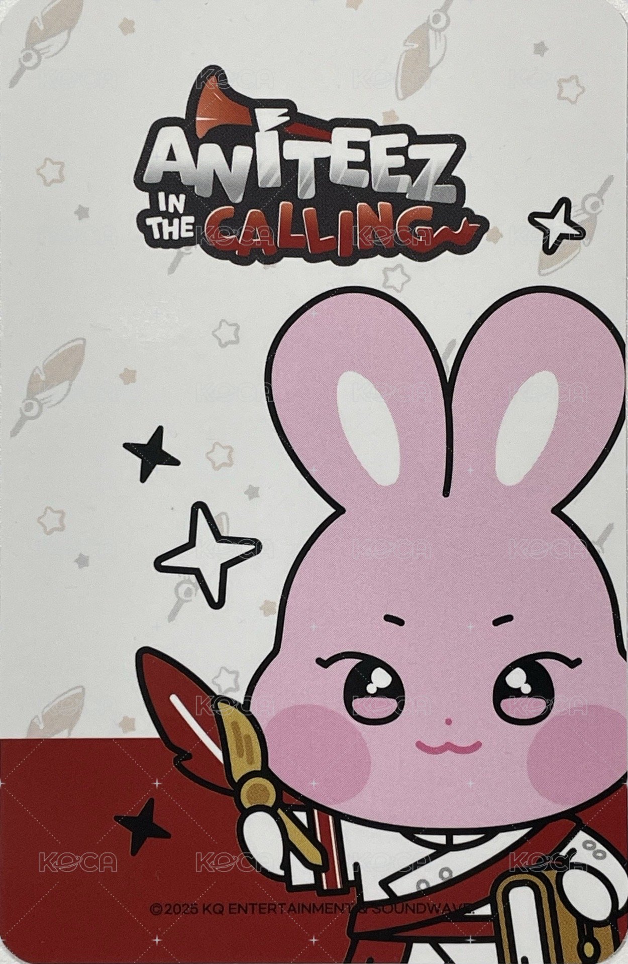 ANITEEZ IN THE CALLING 周邊卡 MINI CLIPBOARD & MEMO PAD SET 背面