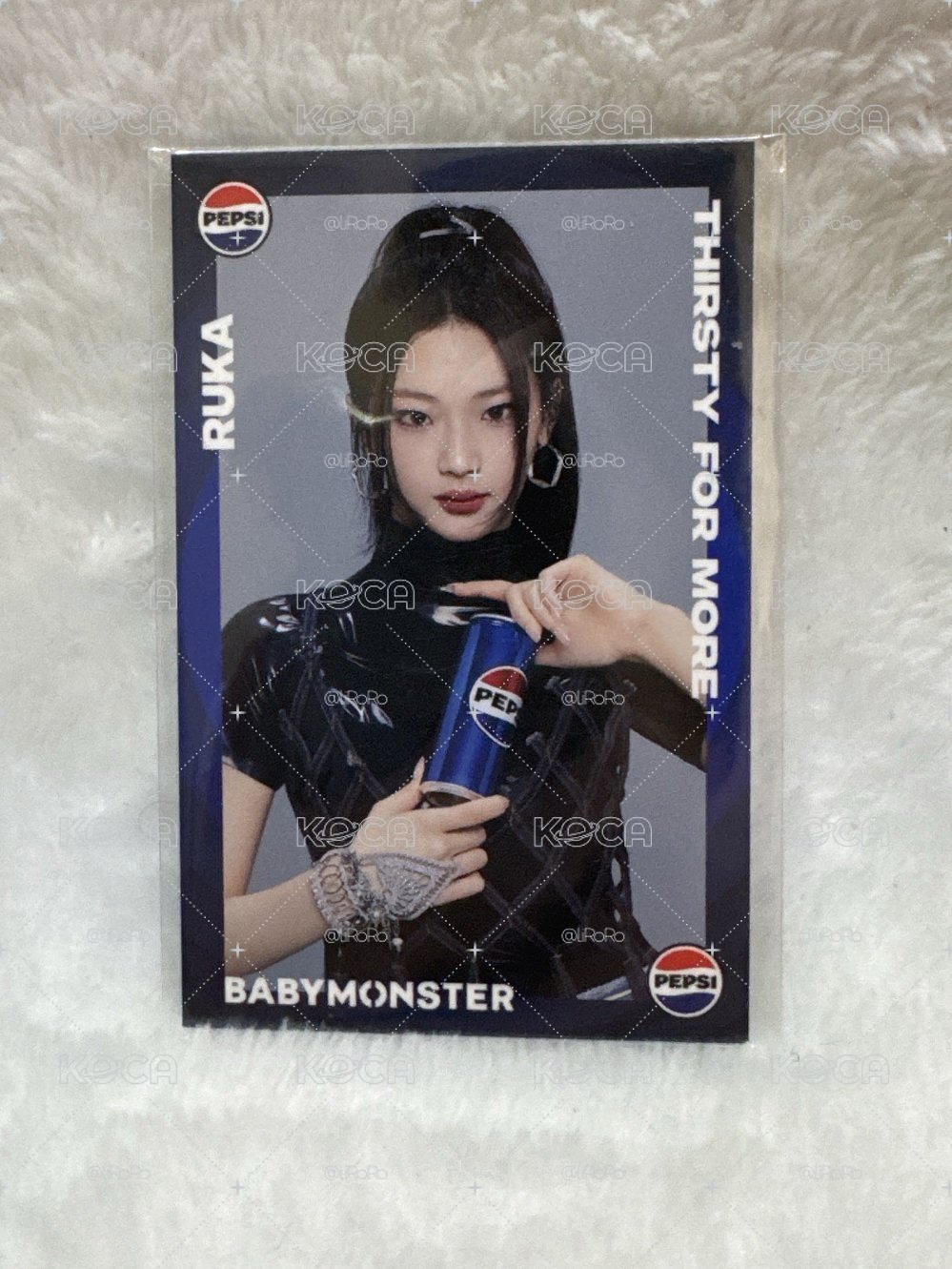 競標 🩵BABYMONSTER RUKA 百事可樂代言卡 韓版