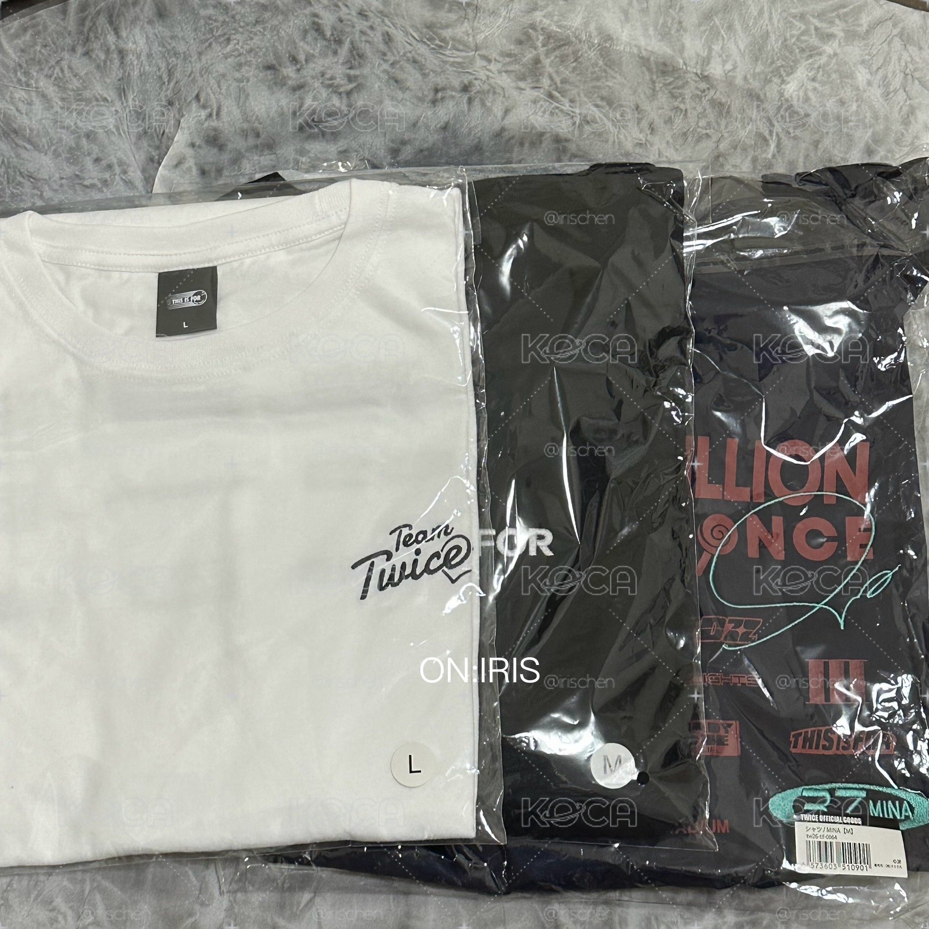 （現貨）Twice 新國立周邊 黑T(M)、白T(L)