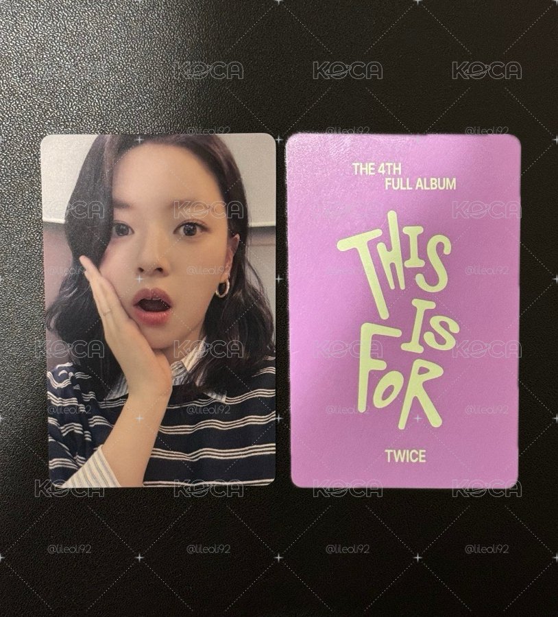 JEONGYEONTHIS IS FOR小卡】TWICE 定延🐶THIS IS FOR YZY合影2.0簽售卡