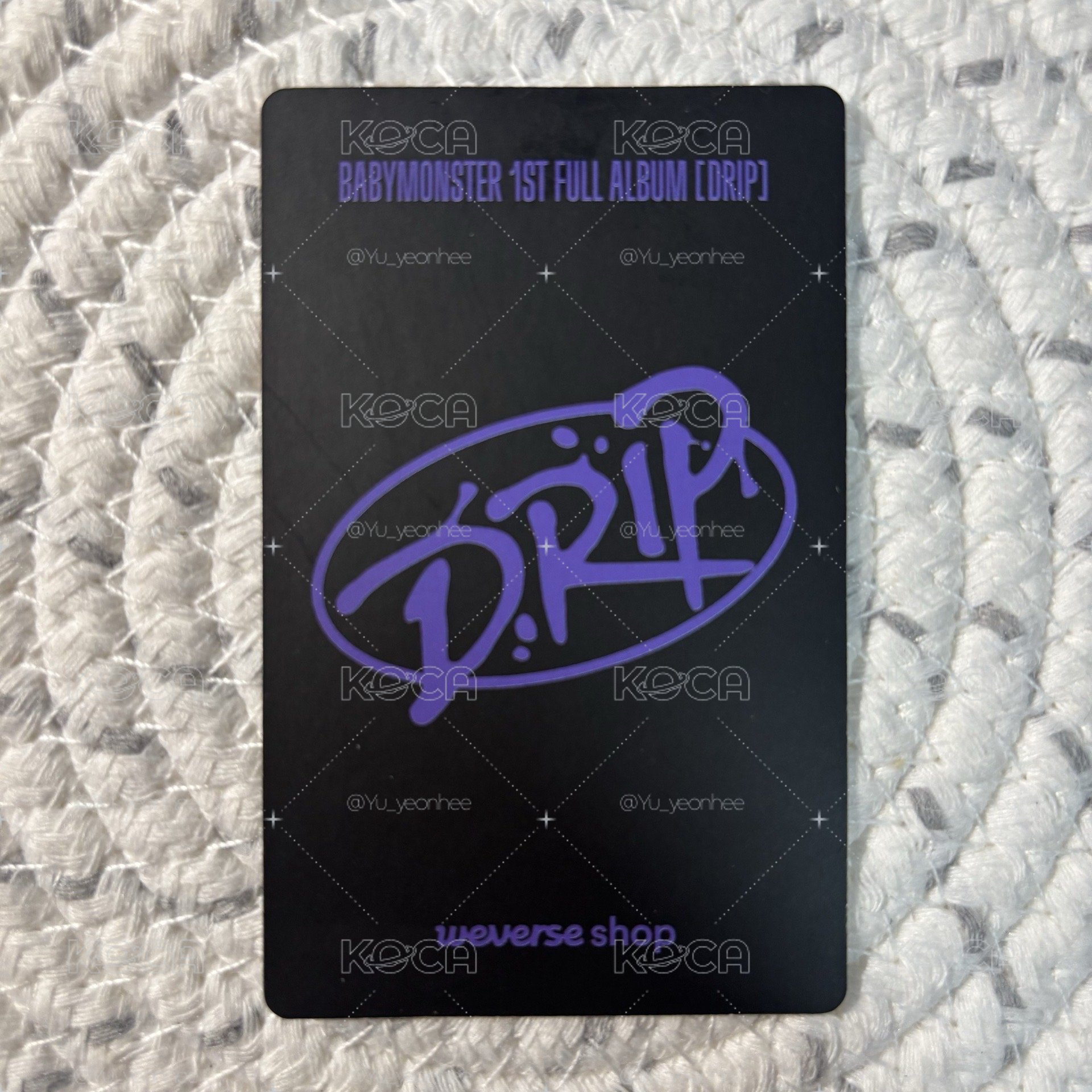 Rora 李茶仁 DRIP WVS幸運卡 白情A版