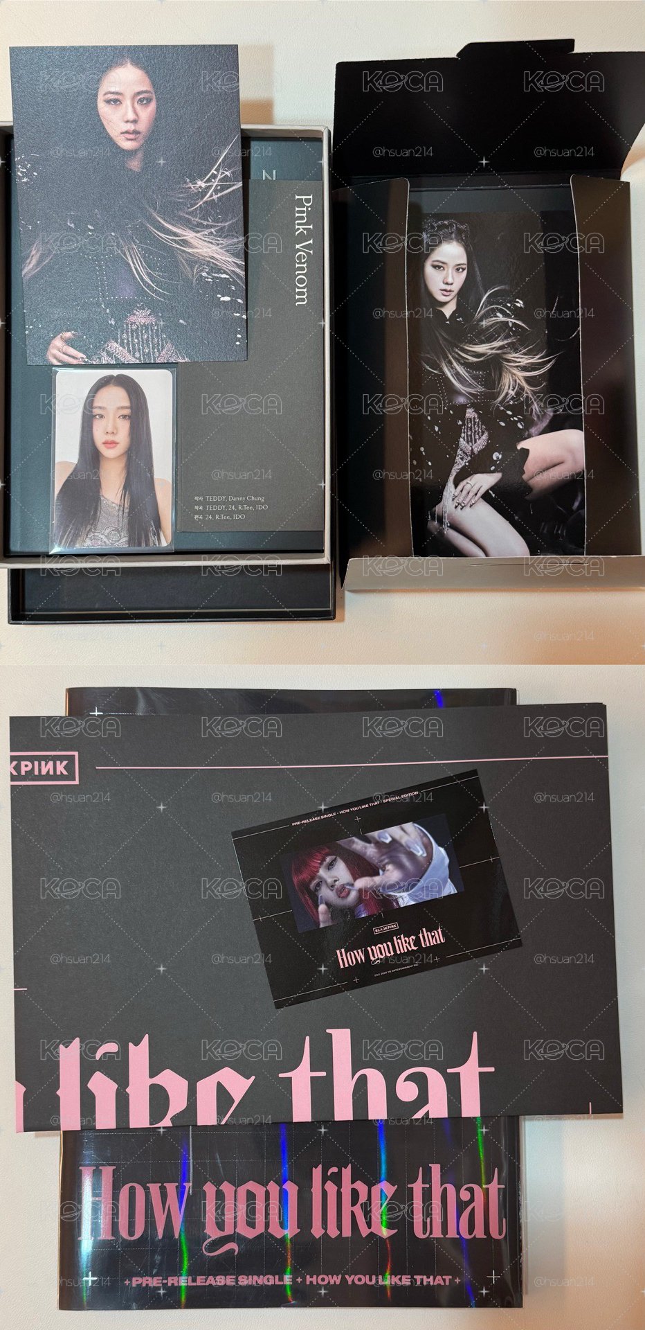 Born Pink黑版Jisoo小卡+Hylt空專