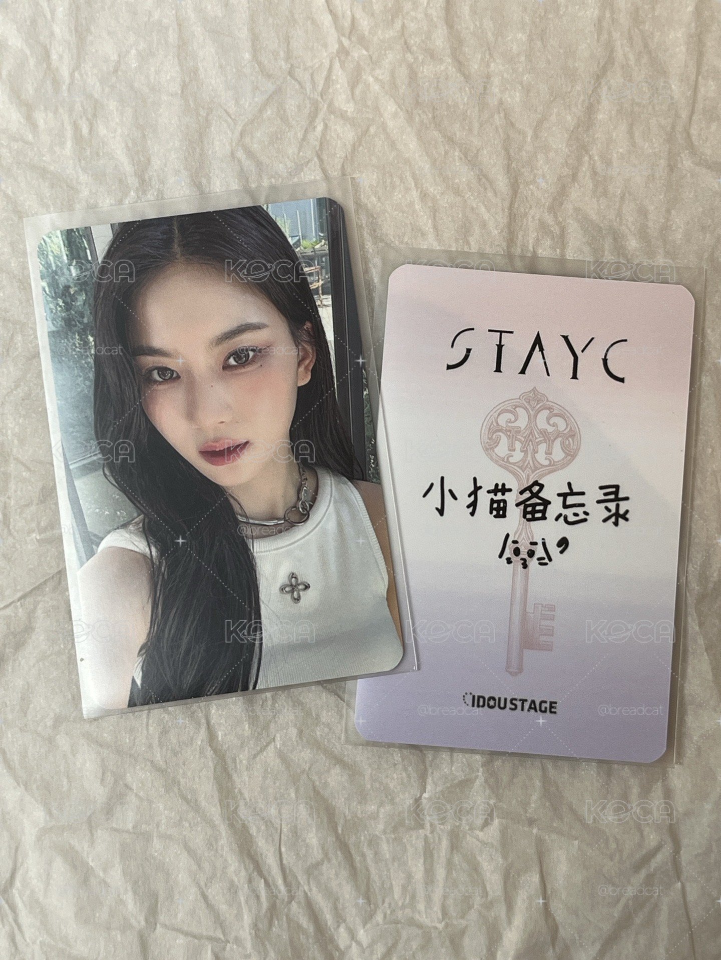 STAYC ISA 正規一 愛豆驛站 莎 中文卡背