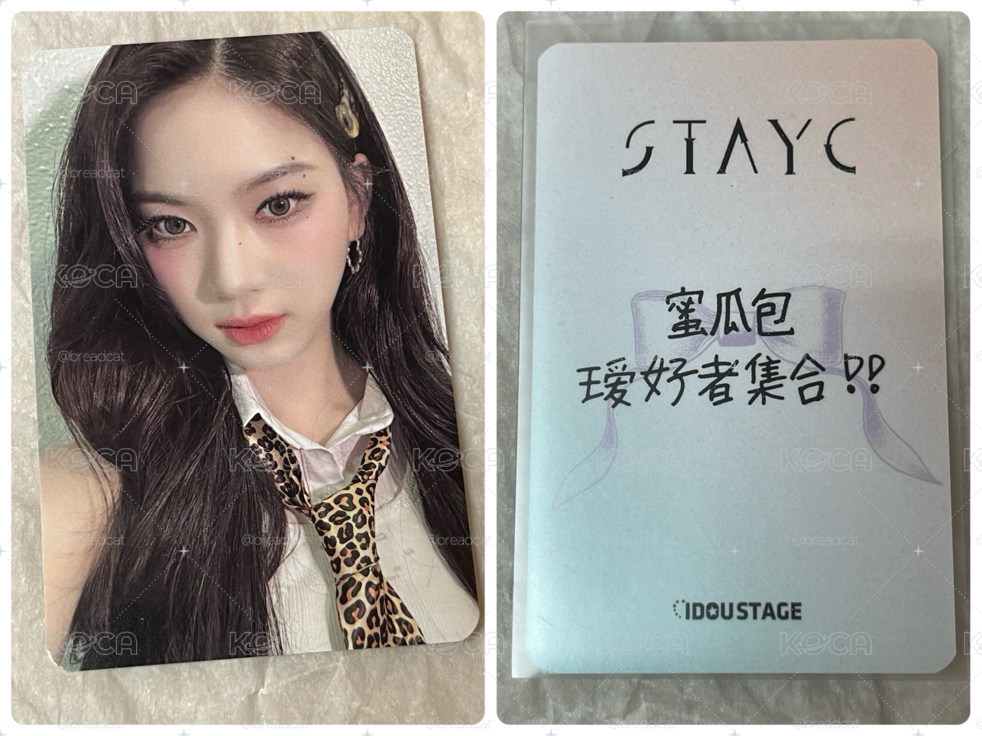 STAYC ISA 正規一 愛豆驛站 中文卡背 豹紋莎