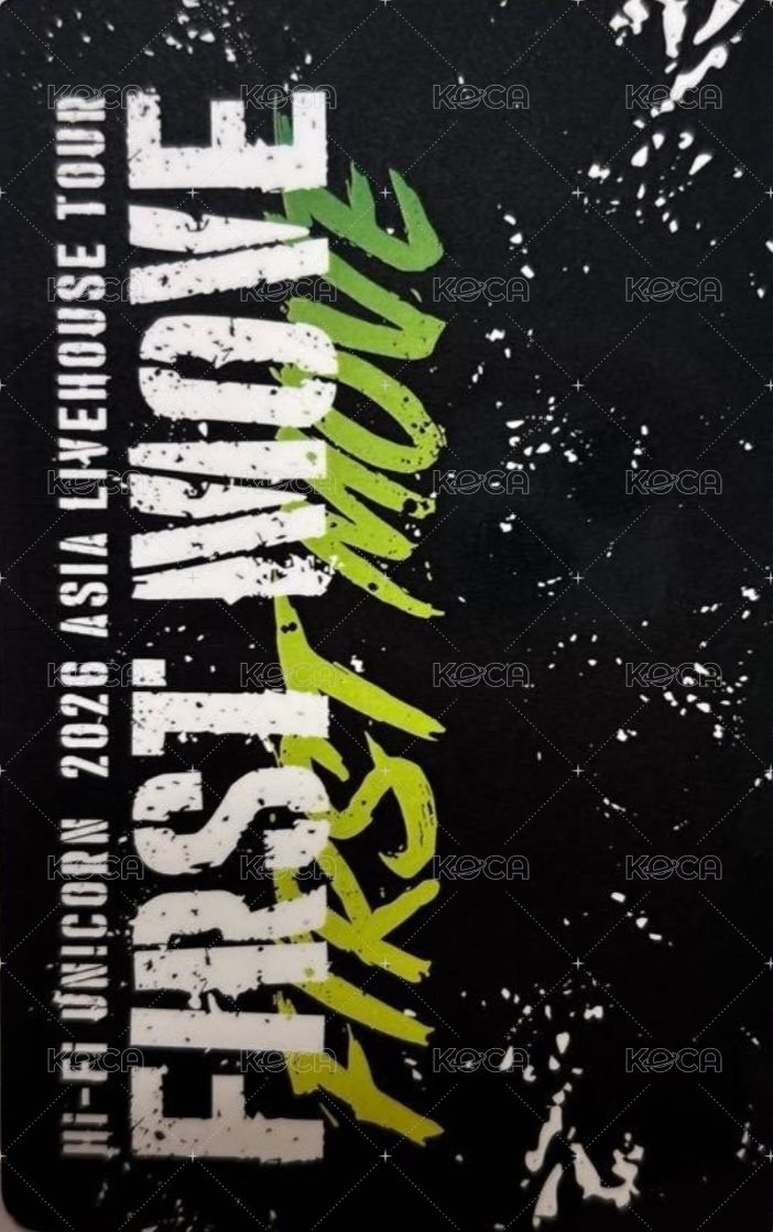 2026 ASIA LIVEHOUSE TOUR -FIRST MOVE- 隨機卡  背面