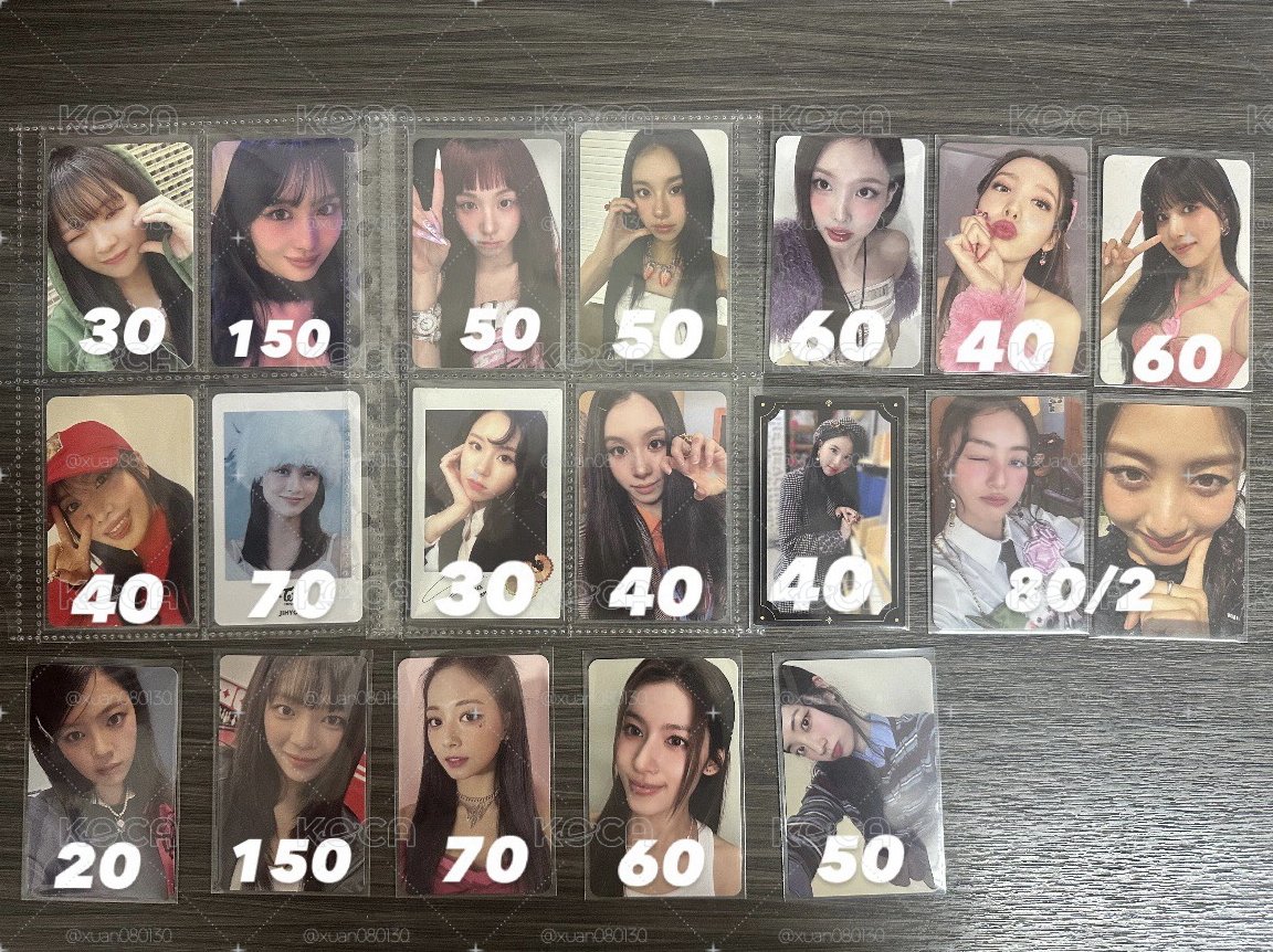 TWICE專輯小卡