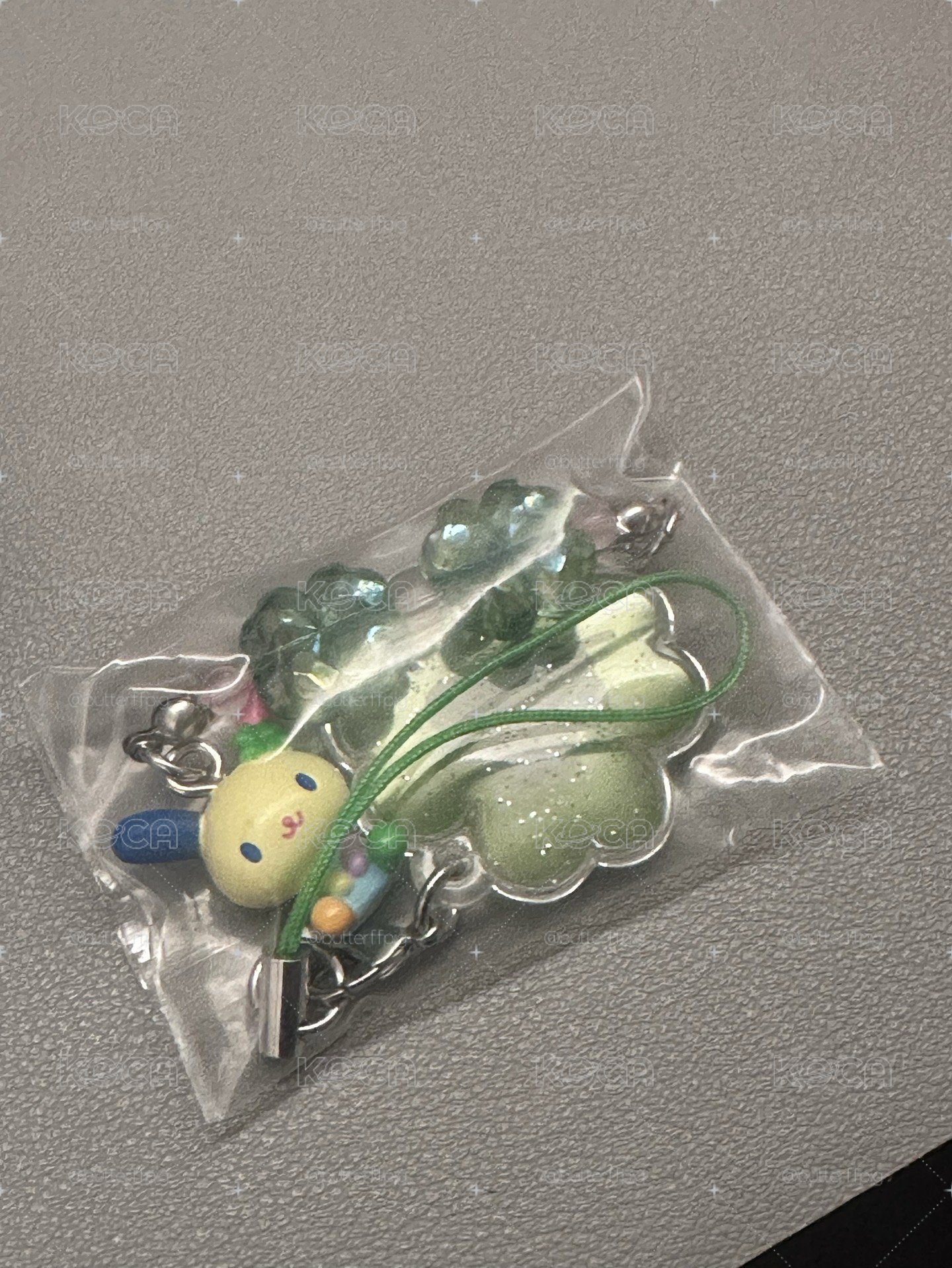 花小兔幸運草掛飾