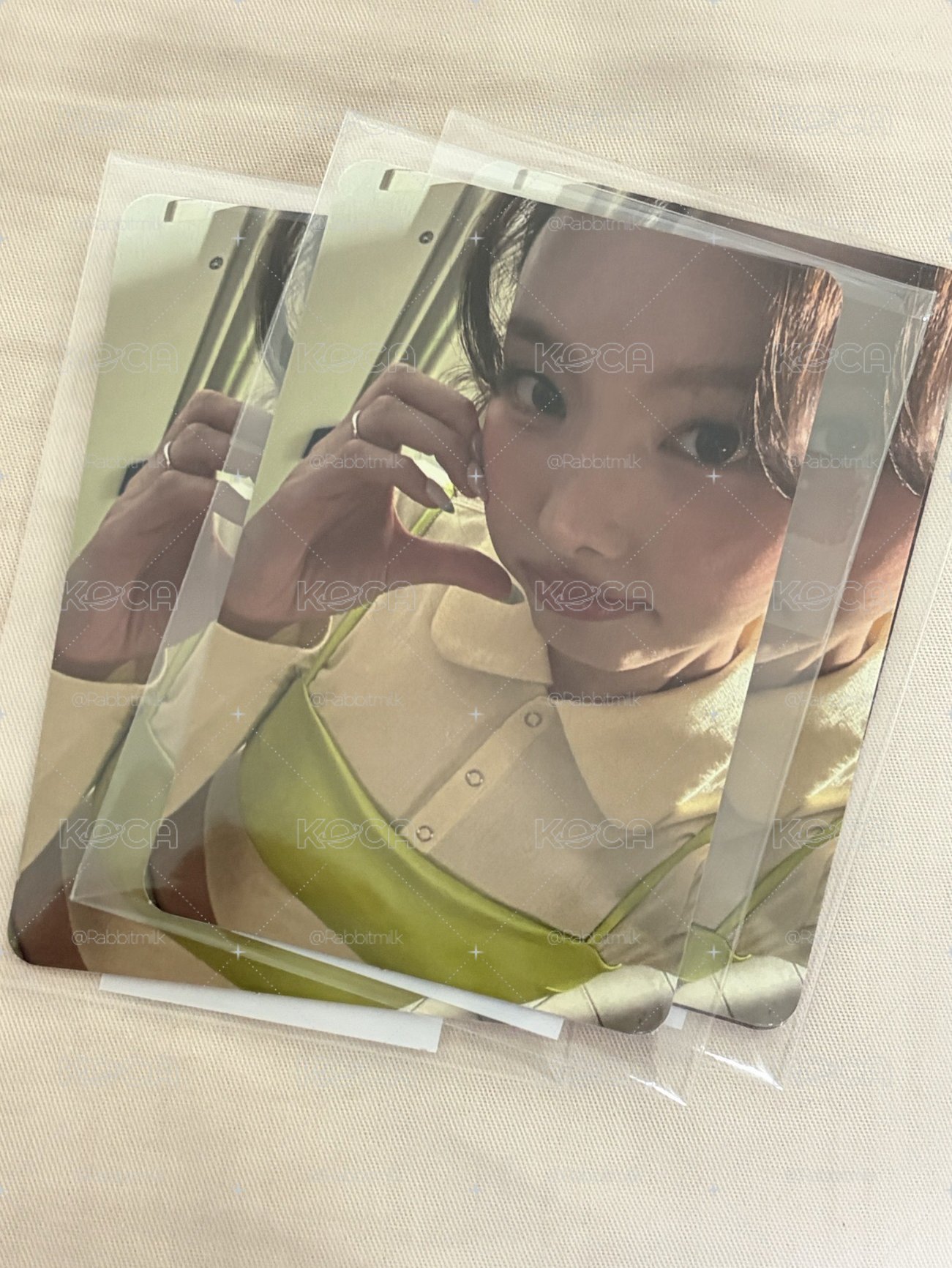 NAYEON X FWEE fwee 唇膏 代言卡 