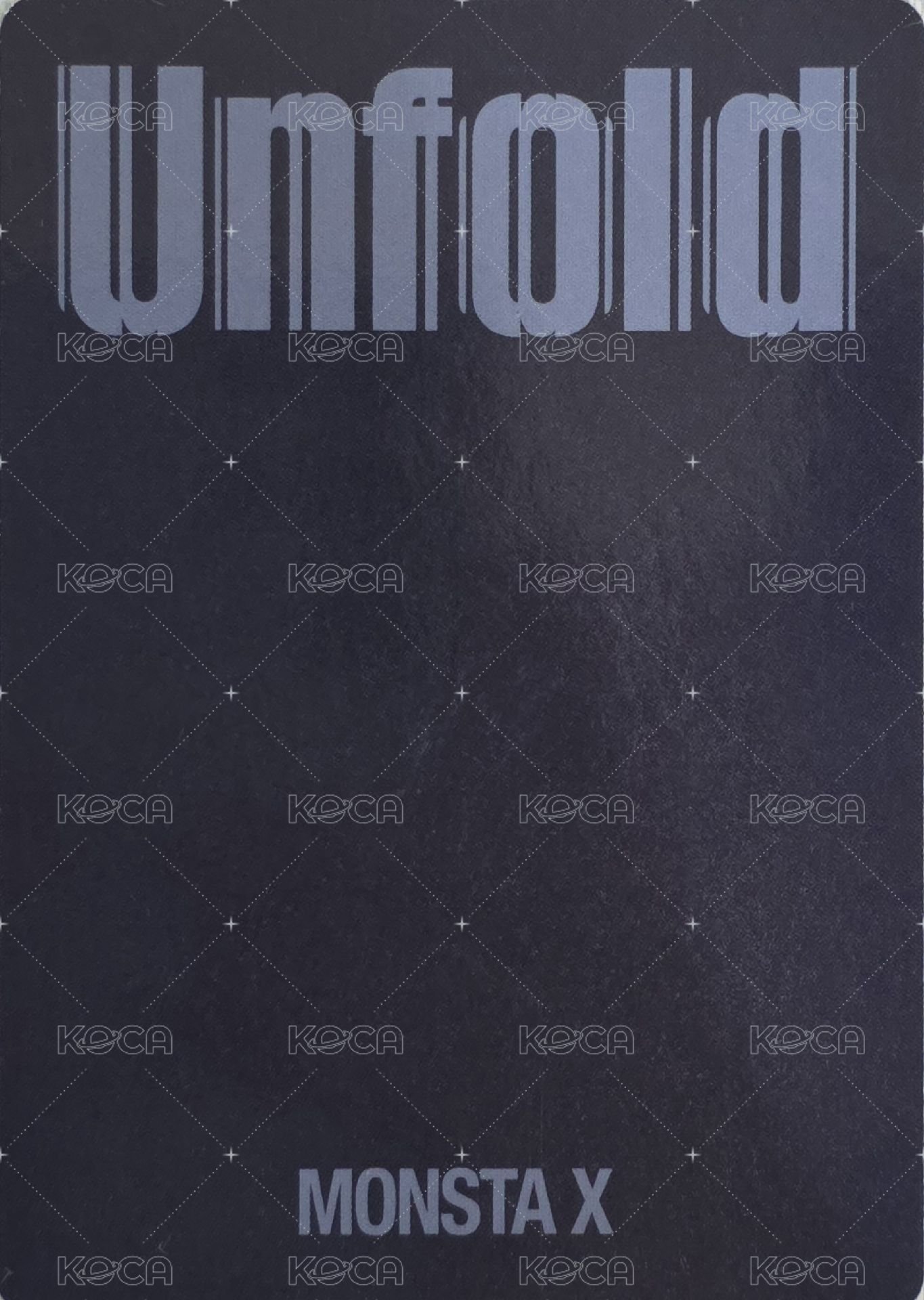 Unfold "heal" 專輯卡  背面