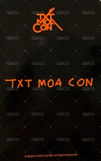 MOA CON 日巡 隨機卡  背面