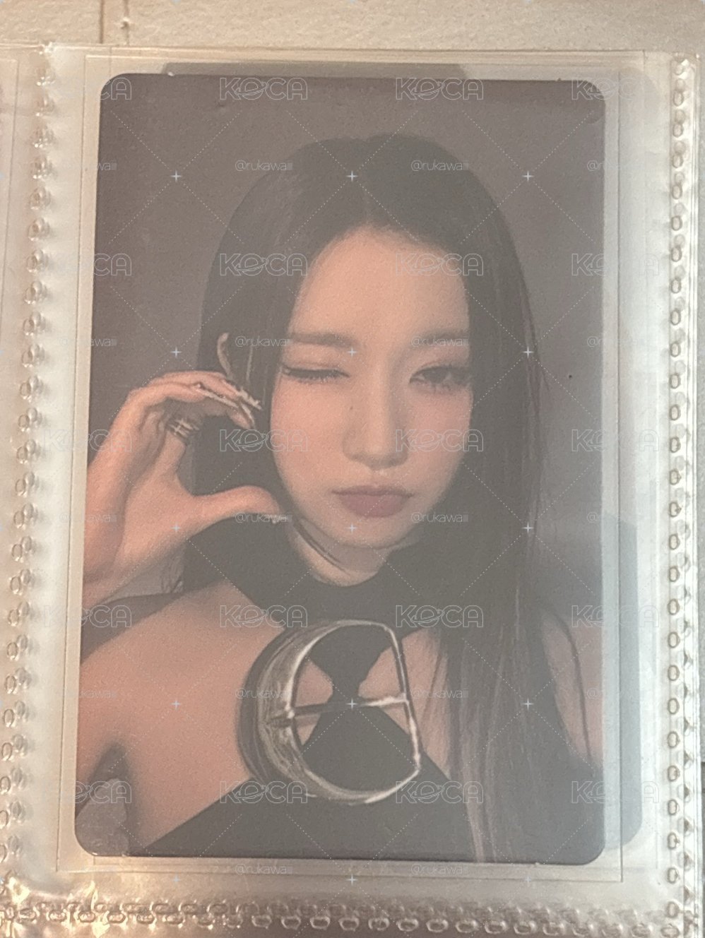 asa臉頰比心小卡