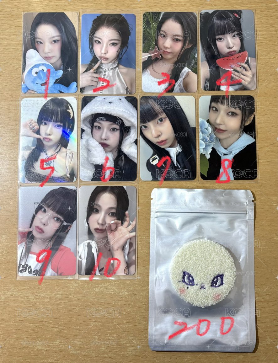 NMIXX Kyujin 張圭珍 特典 滿額卡 小卡 絨毛 徽章