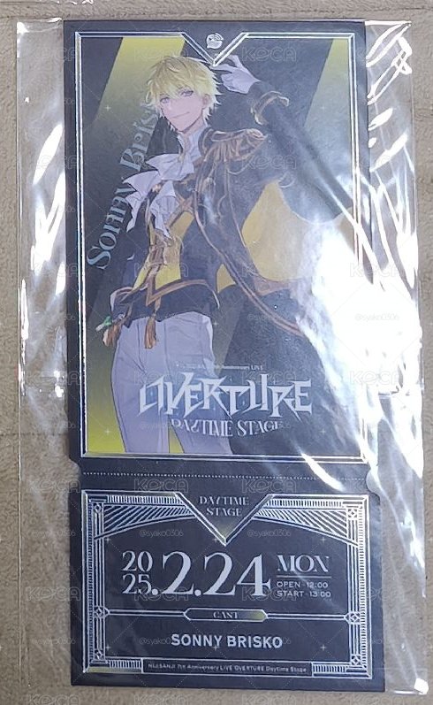 7th Anniversary LIVE 「OVERTURE」 藍光特典票卡 Sonny票卡 