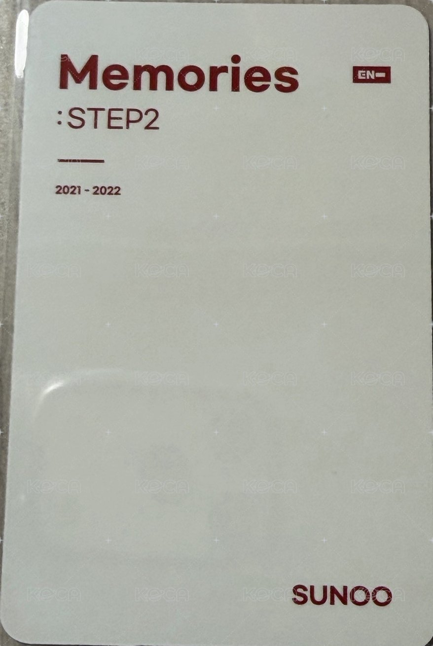 Memories : STEP 2 DIGITAL CODE + DVD + PIECES OF MEMORIES [2021-2022] SET 周邊卡  背面