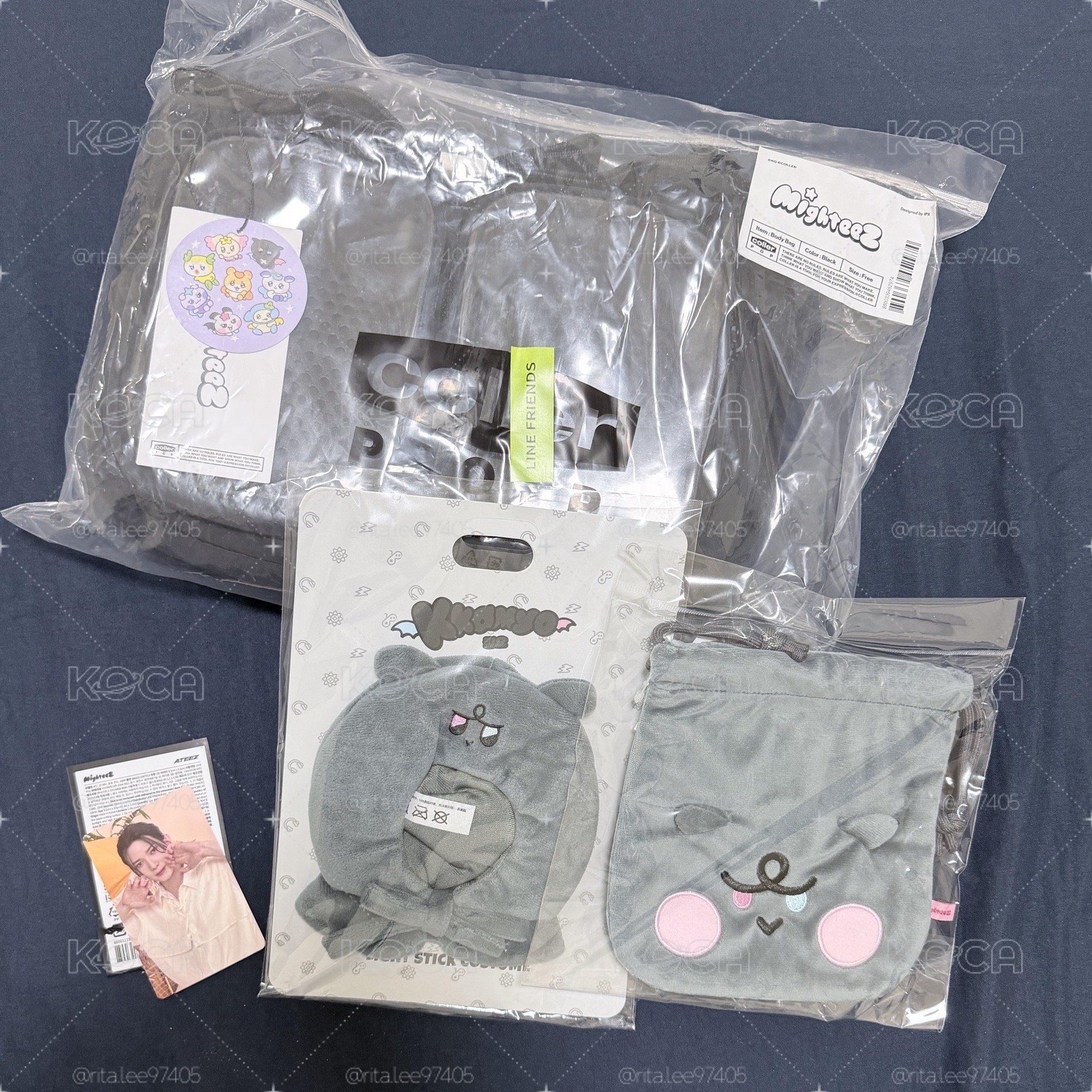 MIGHTEEZ 側背包 Cross bag+榮束口袋+榮手燈套+尚滿額
