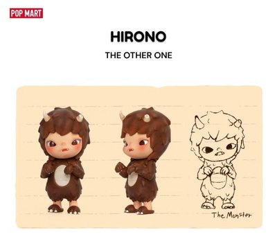 泡泡瑪特POP MART 小野Hirono 一代 The Other One盲盒模型公仔 怪獸 囈語