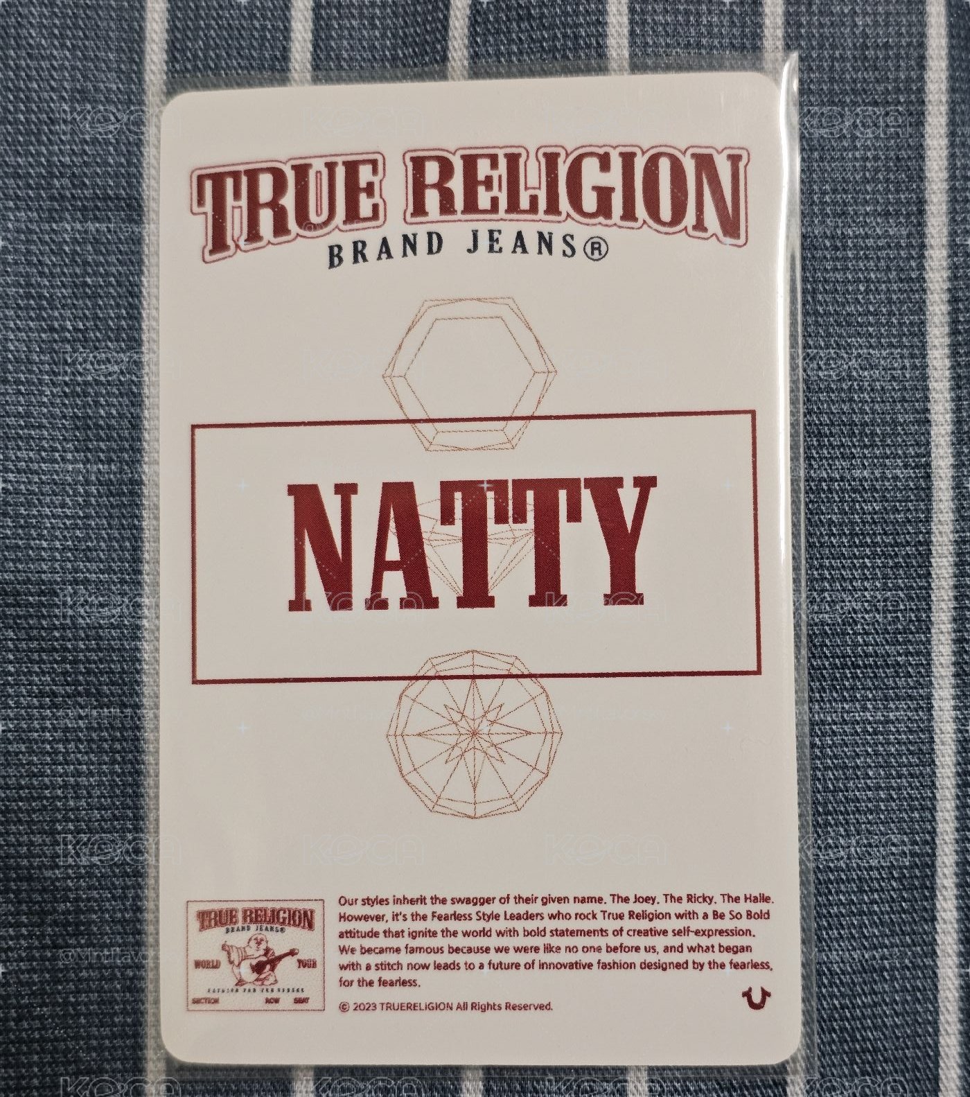 TRUE RELIGION Natty代言抽選卡