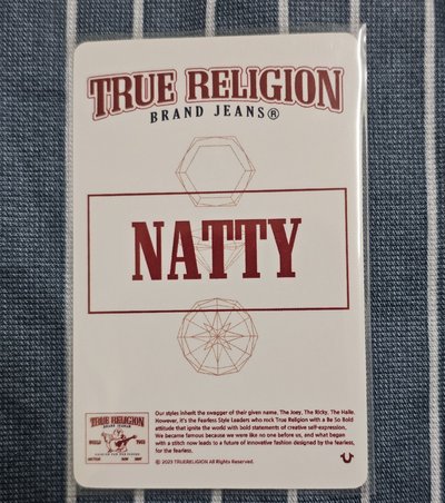 TRUE RELIGION Natty代言抽選卡