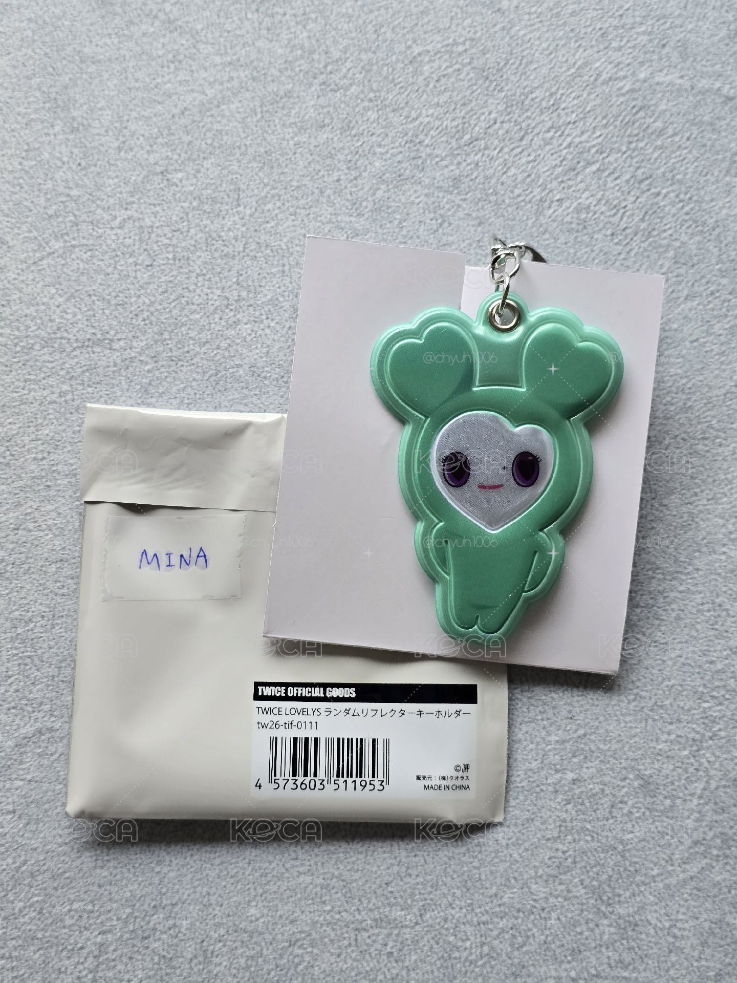 TWICE新國立盲抽反光鑰匙圈：MINA