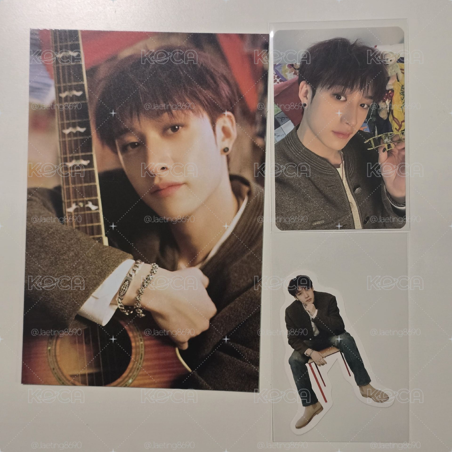 Stray Kids 4期 會員禮卡+貼紙+明信片 🐺方燦