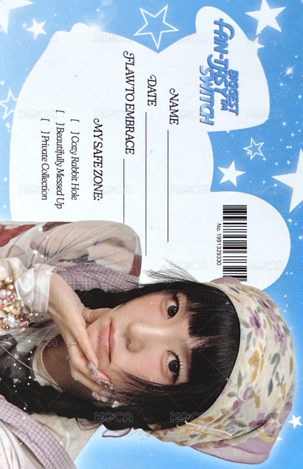 正規一 PB 專輯卡 You’re my ver. 背面