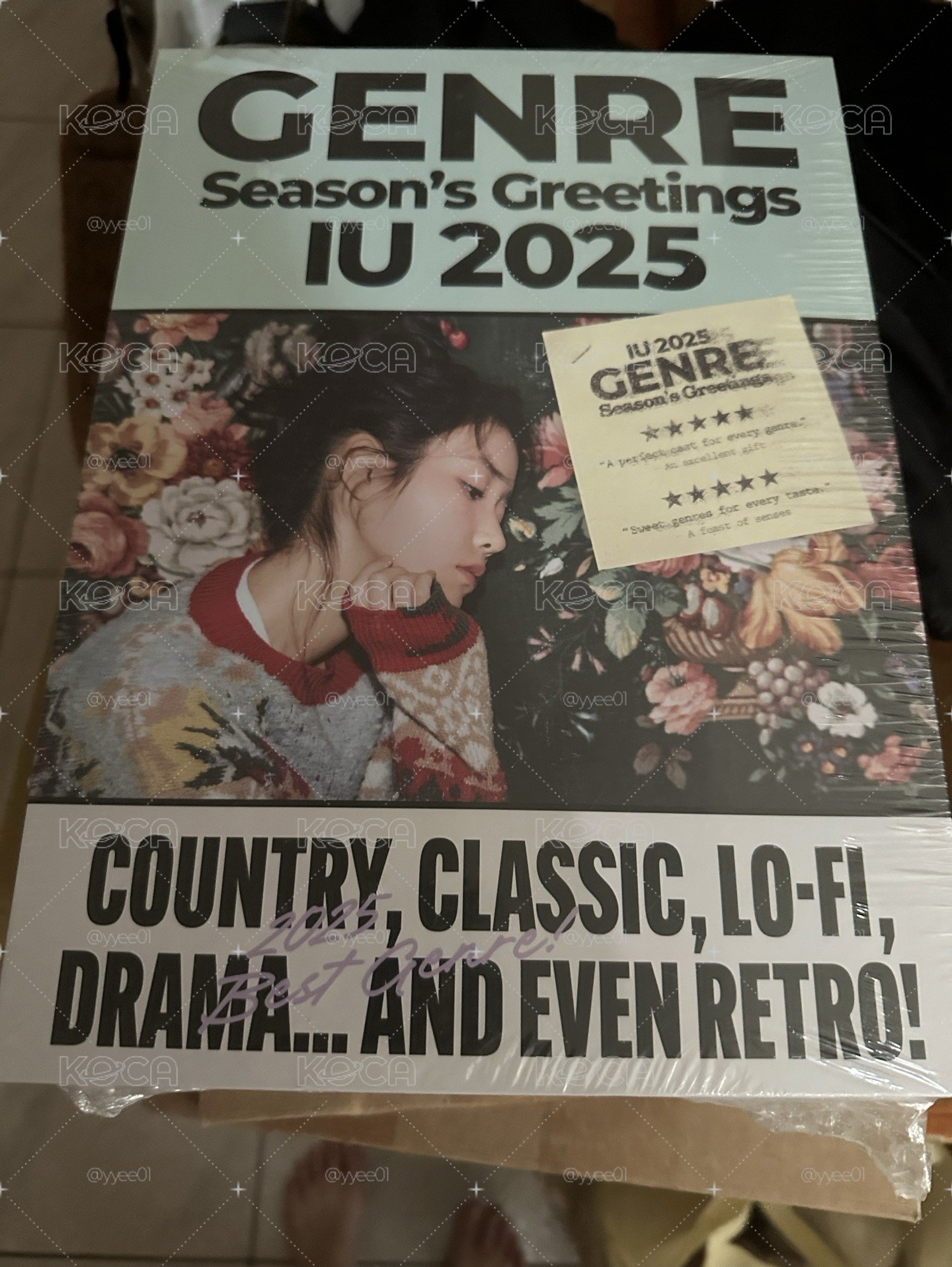 Iu 25全新未拆年曆