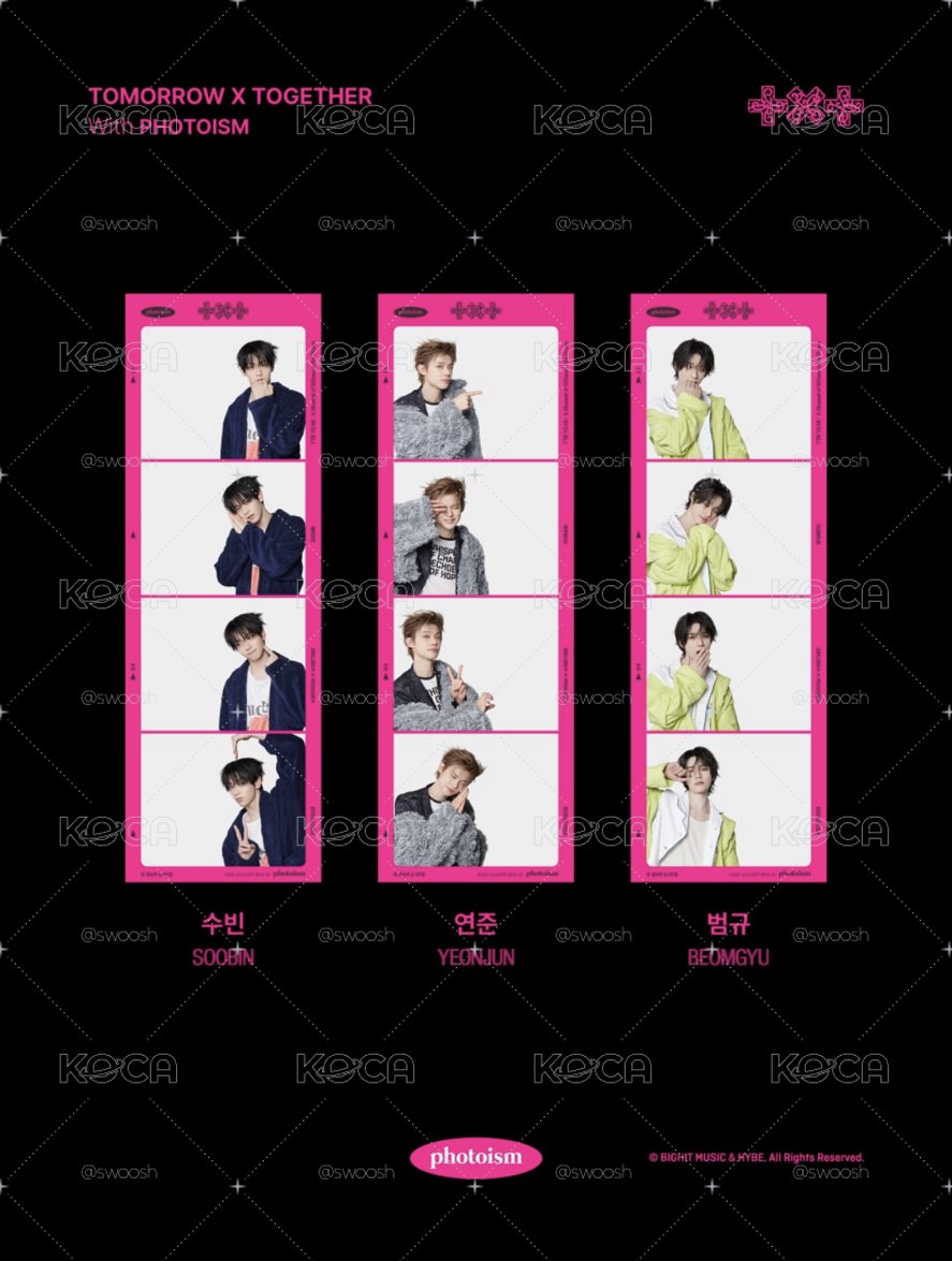 TXT 迷八 photoism 人生四格卡 
