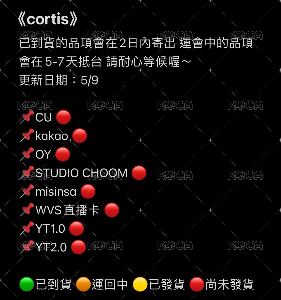cortis進度