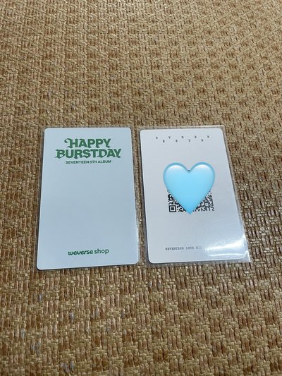 SEVENTEEN 圓佑 勝喆 正五特典卡 迷10語音卡