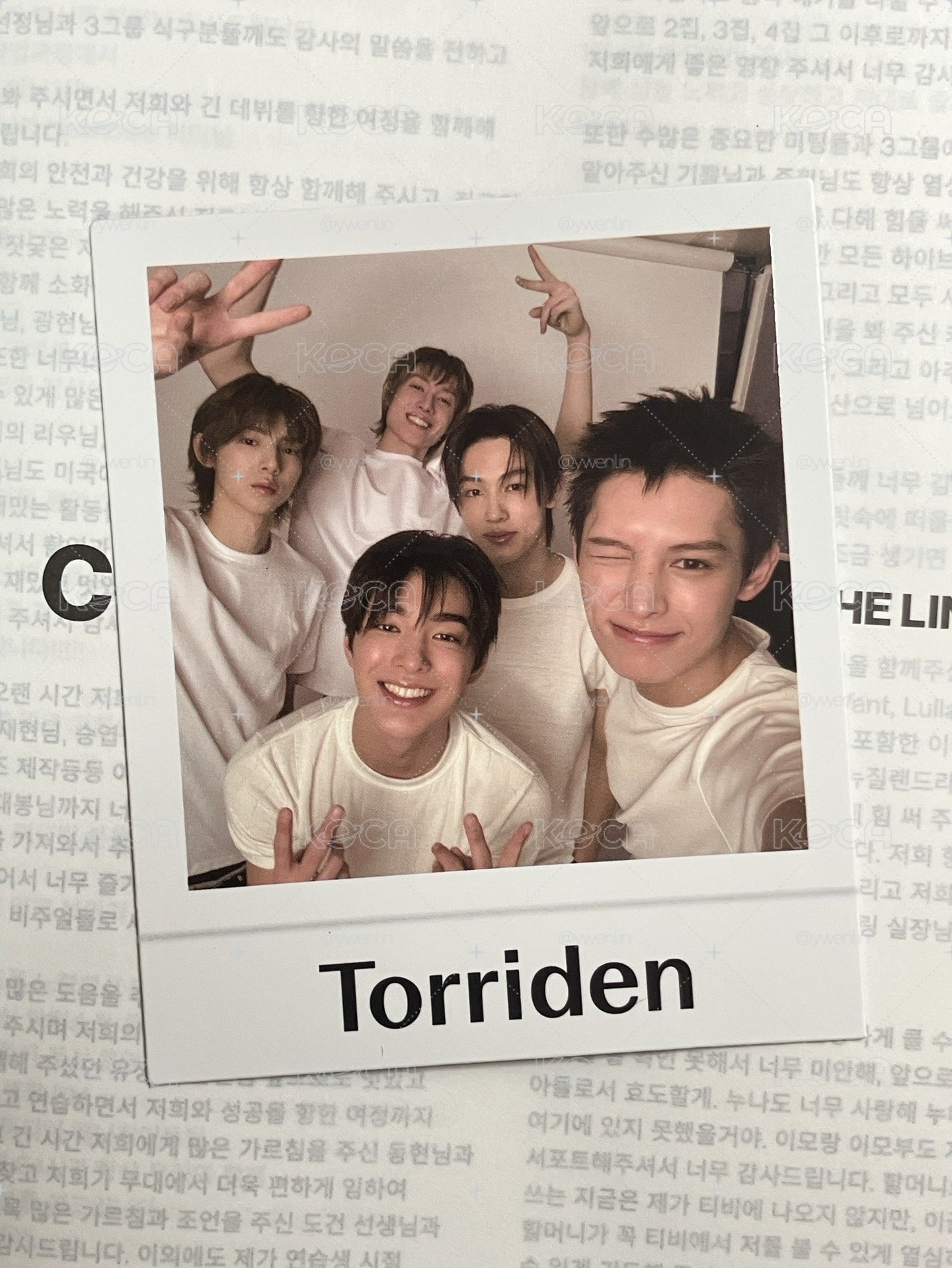 Torriden代言卡