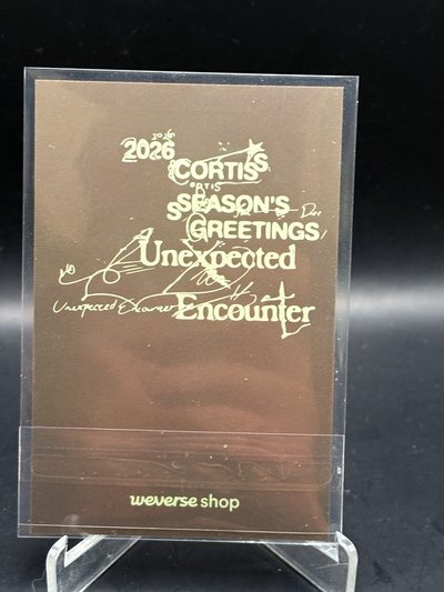 安26年曆 wvs特典卡