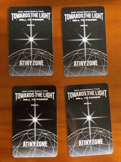 金弘中 朴星化 丁潤浩 崔鍾浩 Towards the Light 入場卡 / 場限卡 2024 Seoul