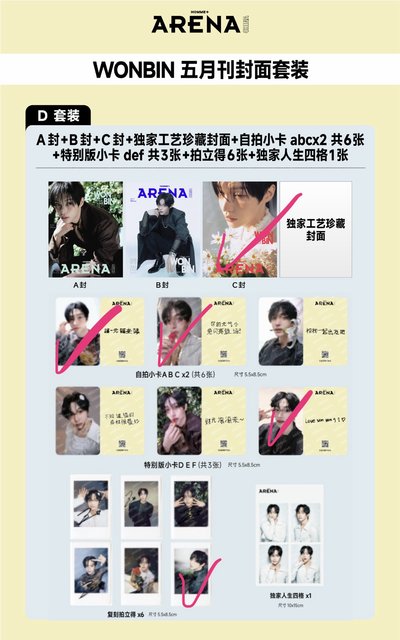 朴元彬 arena 五月雜誌 貨付拼車