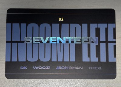 INCOMPLETE 隨機卡（DK、WOOZI、淨漢、小8）