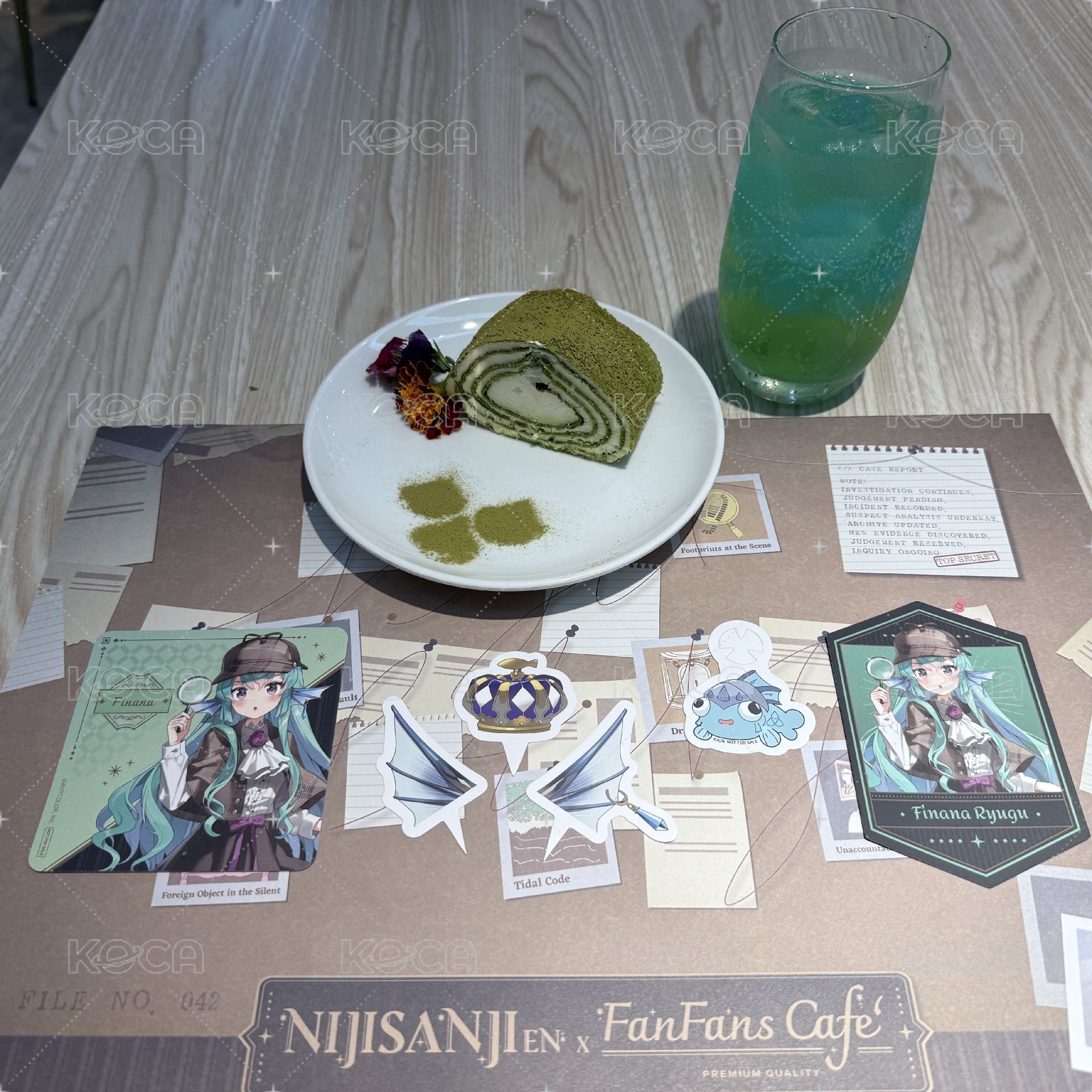 Finana set (不拆，圖上除餐點都有)