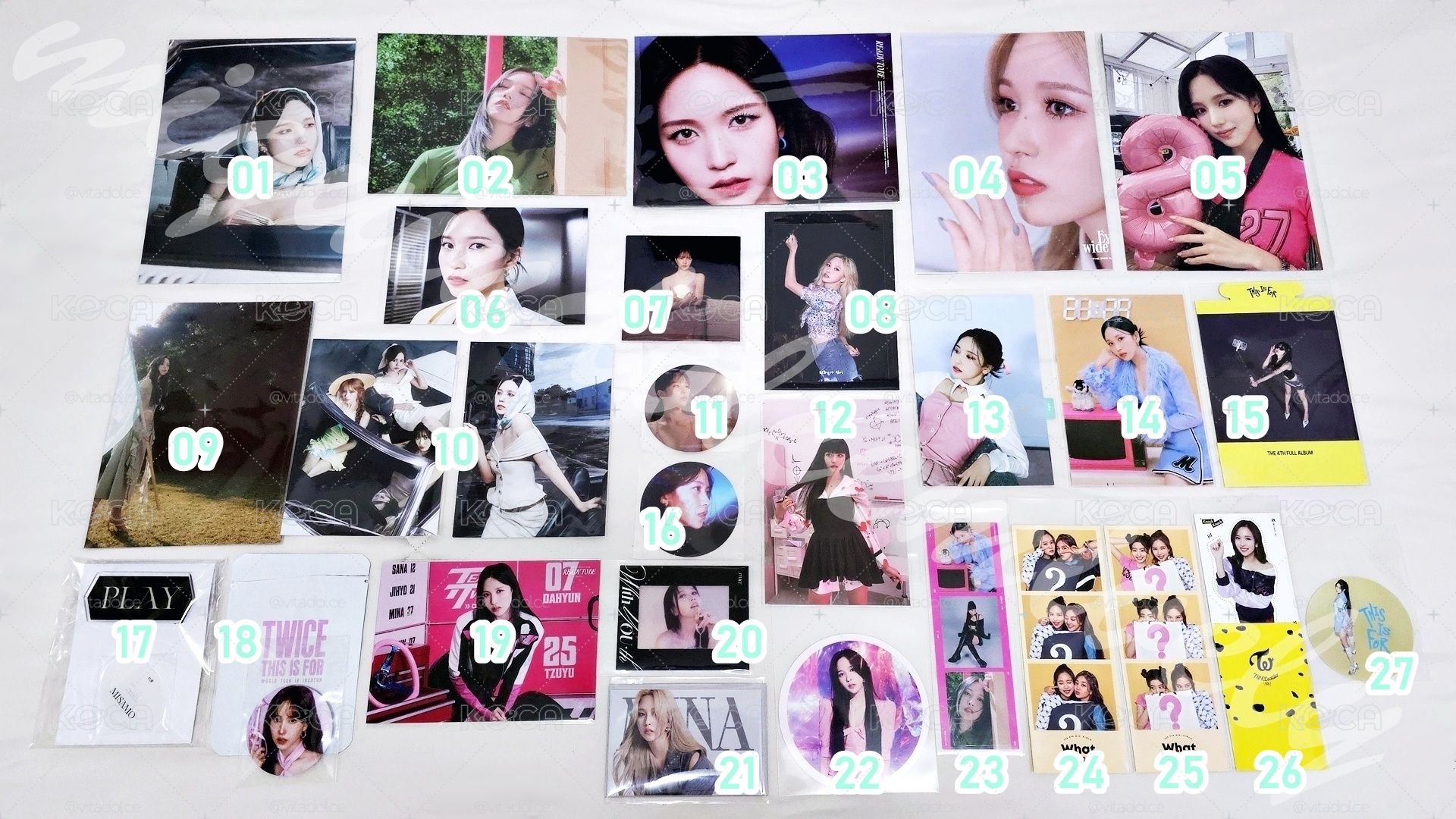 TWICE MINA SET 名井南相關周邊套組 🐧