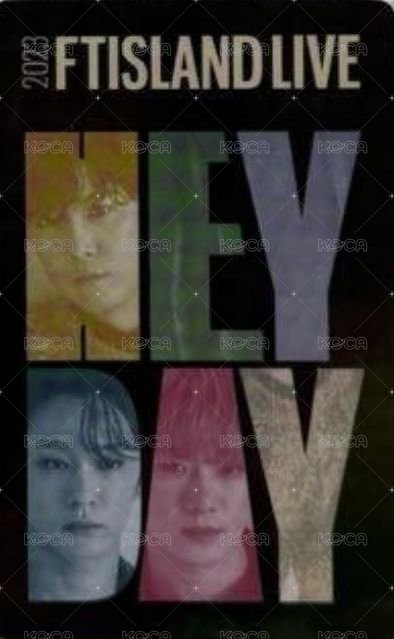 'HEY DAY' ASIA TOUR 滿額卡  背面