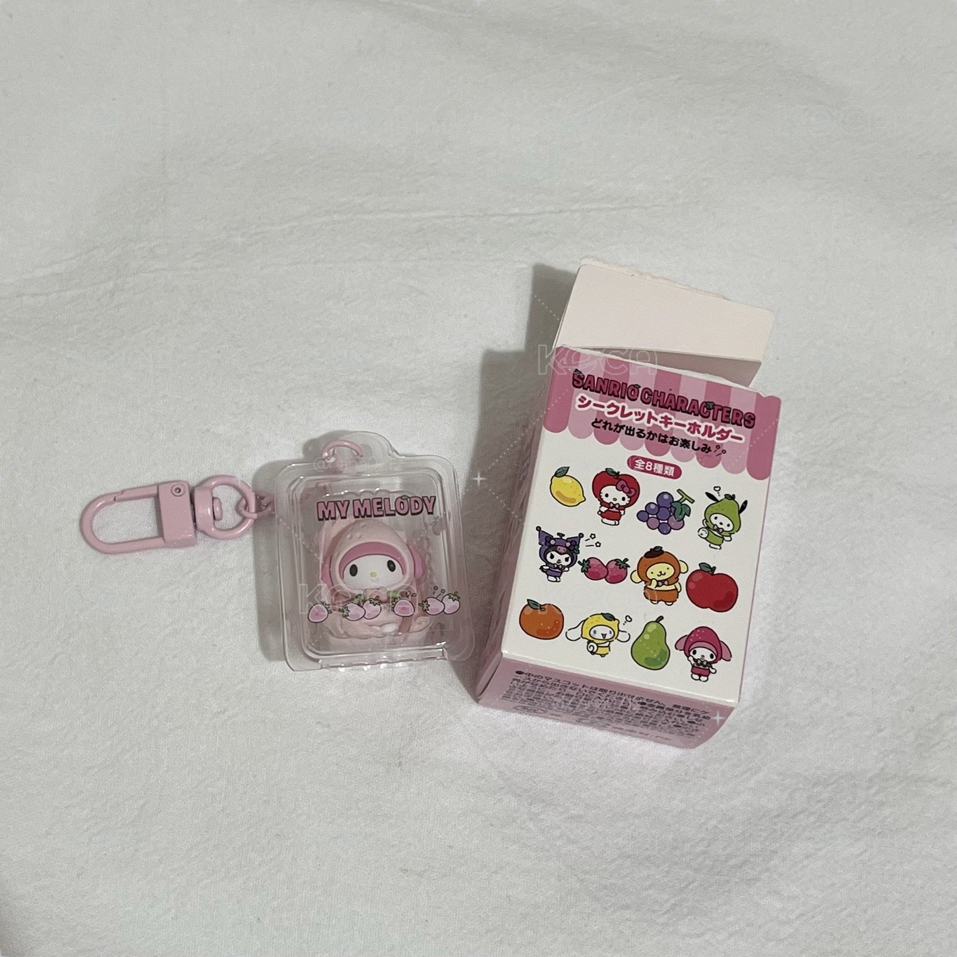 三麗鷗 水果系列微型吊飾 吊飾盲盒 美樂蒂